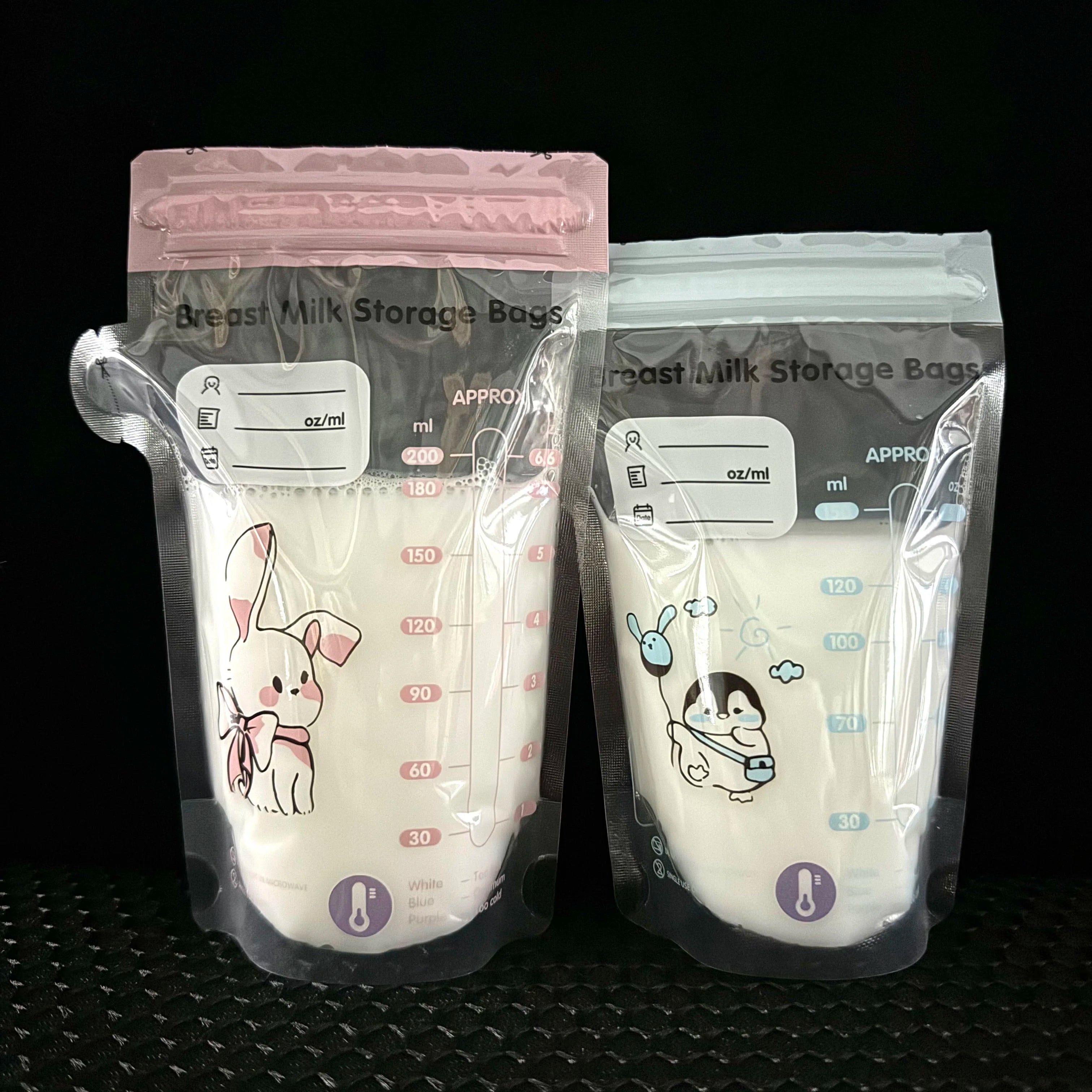 Breast Milk Storage Bags – 40-Pack 150ml BPA-Free Freezer Bags for Baby Food