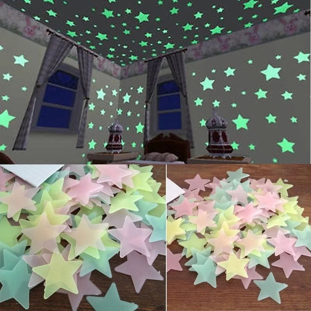 Glow-in-the-Dark Star Wall Stickers