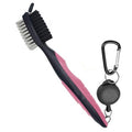Golf Club Cleaning Brush – 2-Sided Groove Cleaner Tool, Multiple Colours