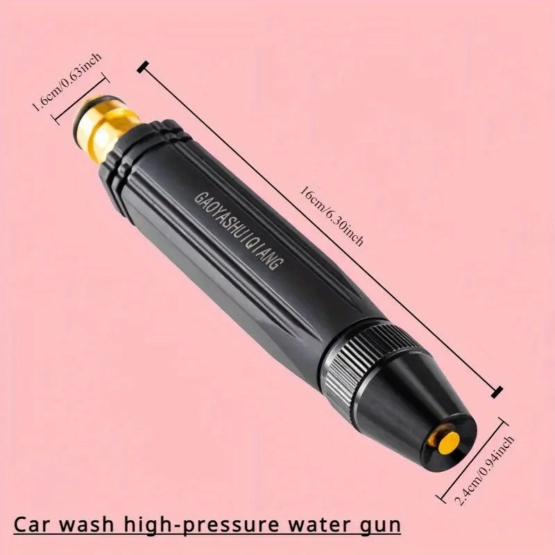 Garden Hose Spray Gun – High Pressure Water Nozzle Sprayer for Car Wash & Watering, Black