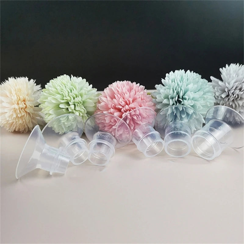 Silicone Flange Inserts – Breast Pump Shield Nipple Tunnel Adapters, 13-26mm