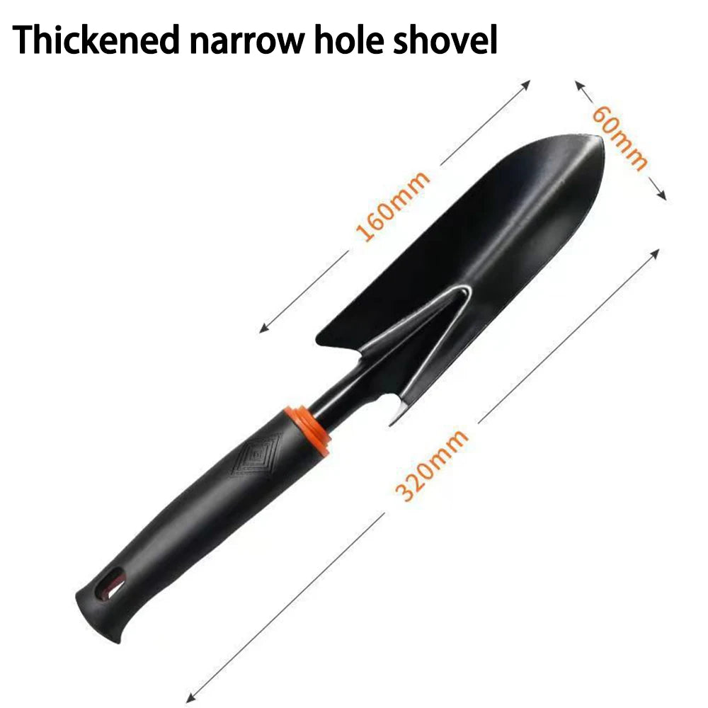 Garden Tool Set – 4-Piece Shovel, Rake, Hoe & Trowel Kit for Planting