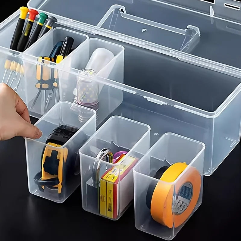 Screw Organizer Box – Compartment Storage Case for Screws & Small Parts, 1 or 3-Pack