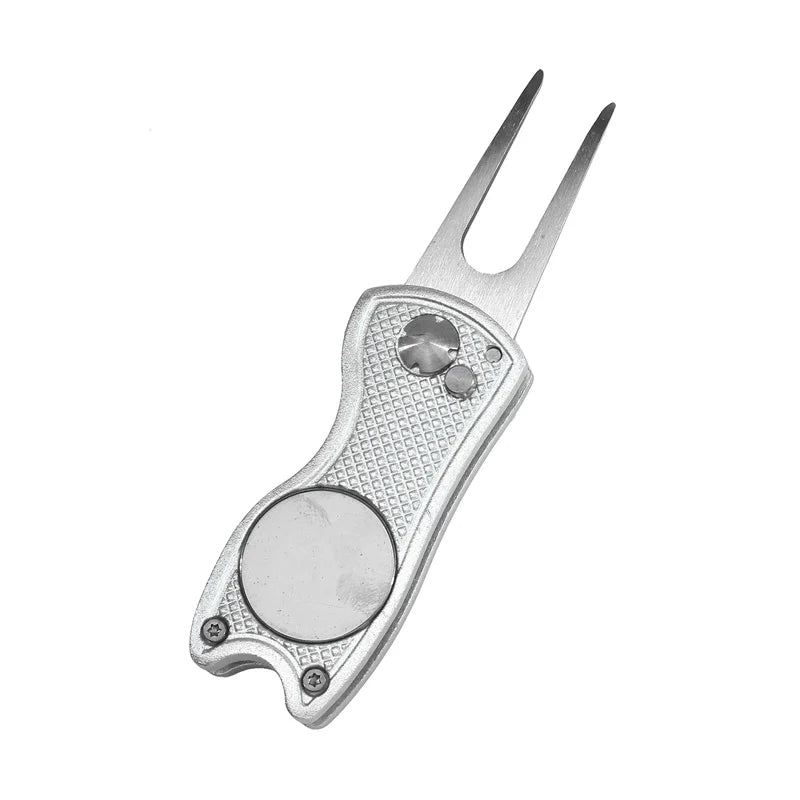Golf Divot Repair Tool – Foldable All-in-One Green Repair Tool, 1-3 Pack