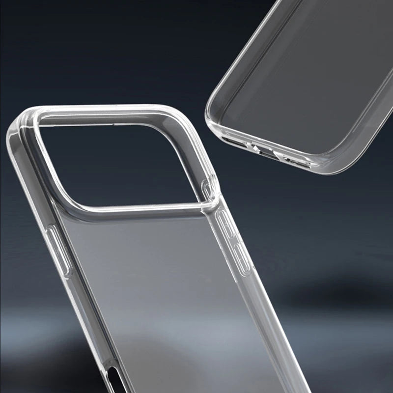 Clear iPhone Case – Transparent Soft TPU Silicone Cover for iPhone 17 Air & Pro Max
