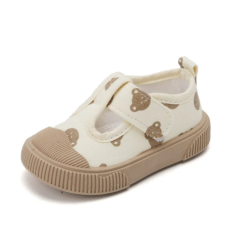 Kids Canvas Shoes – Soft TPR Sole Casual Walking Shoes for Boys & Girls, Sizes 17-28