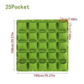 Vertical Garden Planter – Wall-Mounted Hanging Grow Bag, 9/12/25/36 Pockets, Green/Black