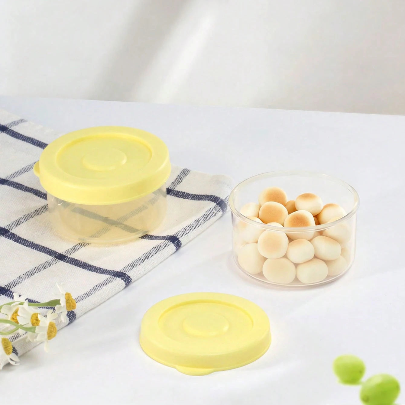 Baby Food Storage Containers – Leak-Proof Steamable PP Feeding Bowls, Stackable, 2/6-Pack