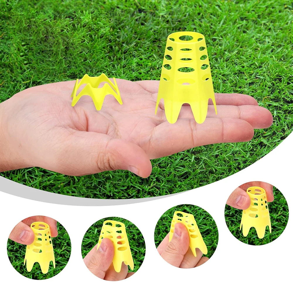 Golf Simulator Tees – Rubber Practice Tees for Hitting Mats, 10-Piece Set