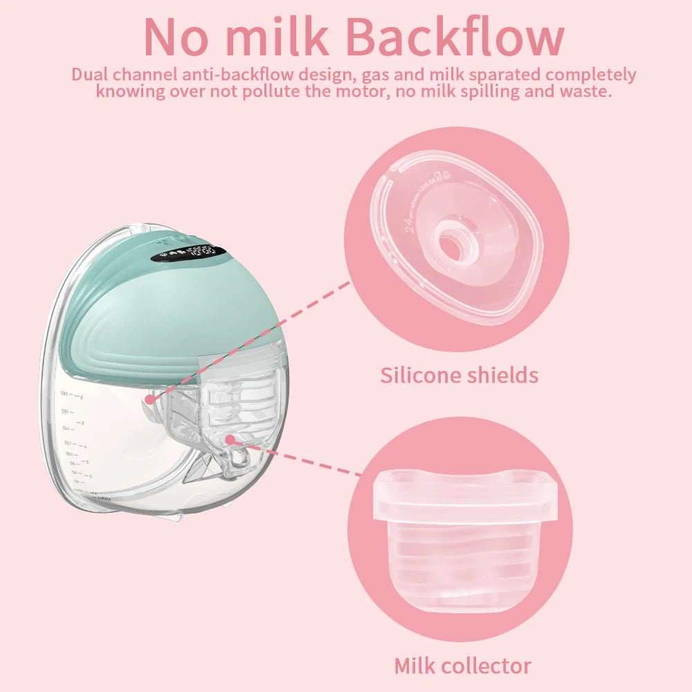 Wearable Breast Pump Parts – Milk Collector Cup, Flange & Duckbill Valve, 24/27mm