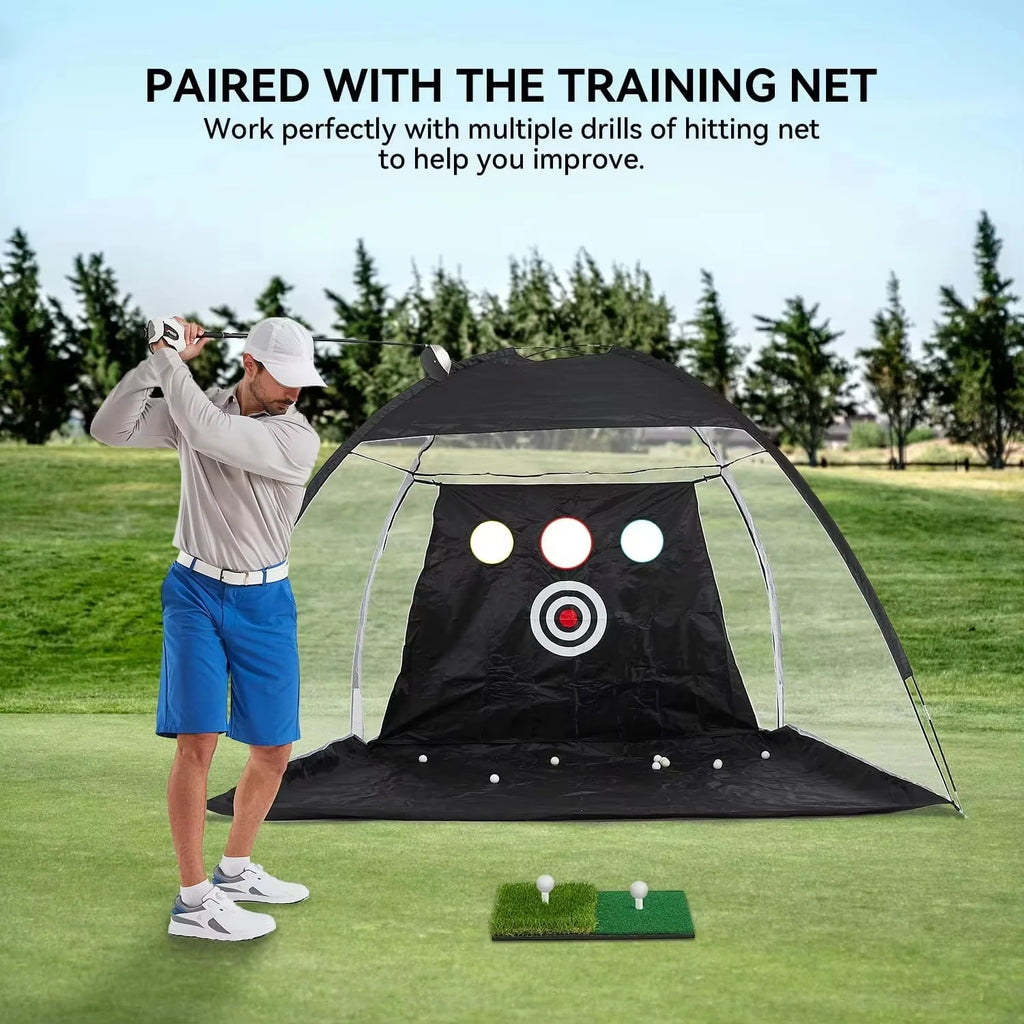 Mini Golf Hitting Mat – PGM Backyard Turf Practice Mat, 30x30cm