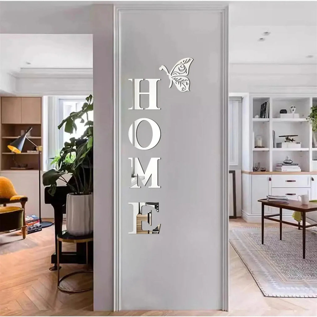 3D Mirror Wall Stickers – Self-Adhesive Acrylic Wall Decal Home Decor