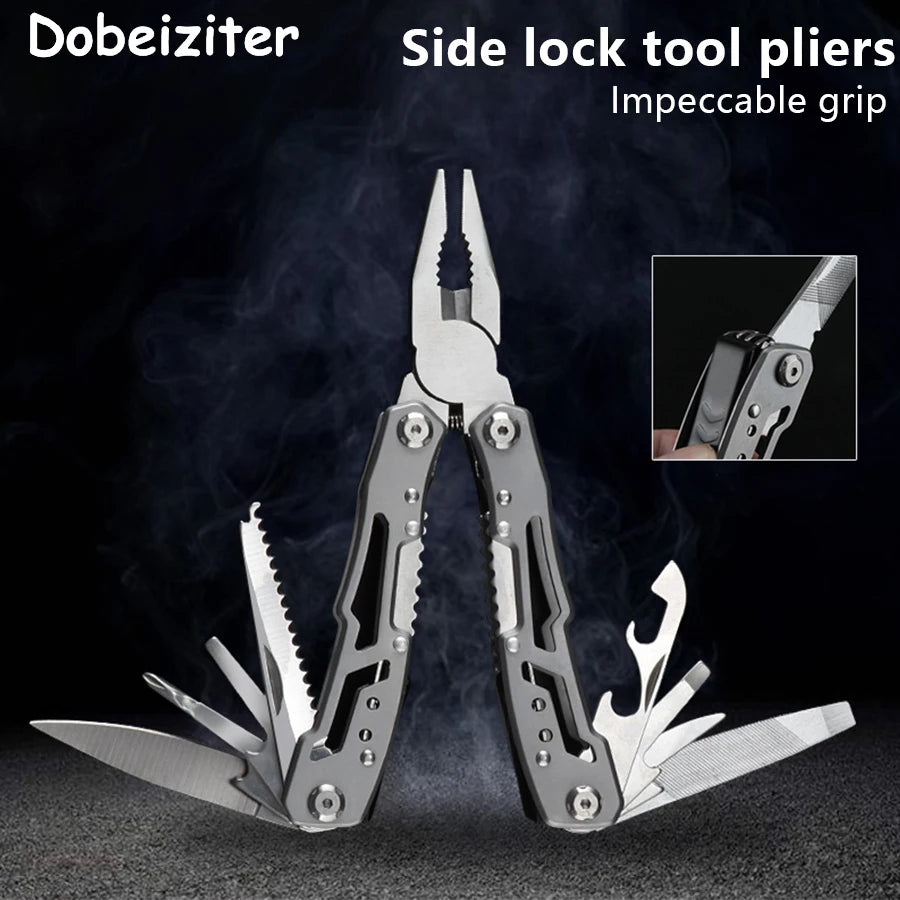 Camping Multitool – Folding Knife & Pliers Multi-Tool for Outdoor Survival