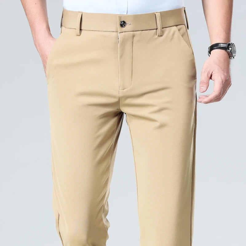 Men's Golf Pants – Quick-Dry Stretch Trousers, Waist 29-40, Multiple Colours
