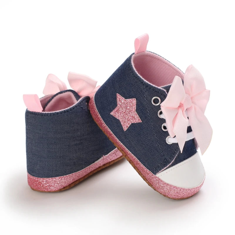 Baby First Walking Shoes – Soft Sole Anti-Slip Casual Sports Shoes, 0-18 Months