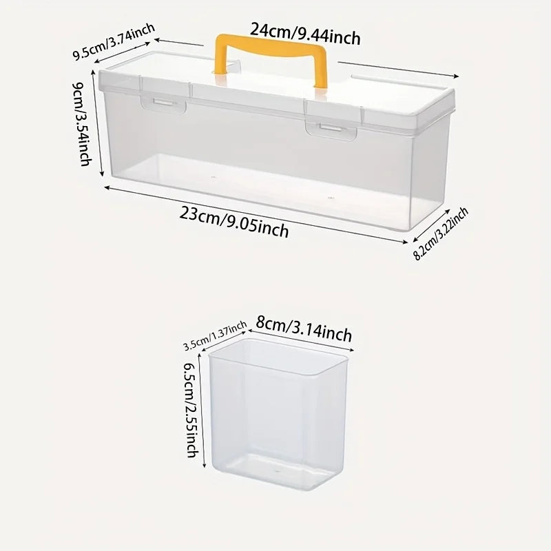 Screw Organizer Box – Compartment Storage Case for Screws & Small Parts, 1 or 3-Pack