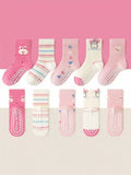 Kids Floor Socks – 5-Pack Anti-Slip Non-Slip Socks for Girls, Babies & Toddlers