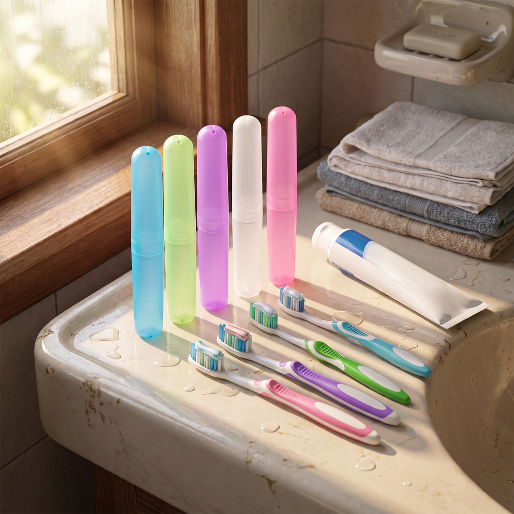 Toothbrush storage case, Random 5PCS, real-life use