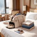 Travel duffel bag in real-life use
