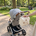 Travel diaper bag, print B, in real-life use