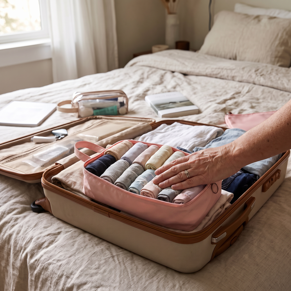 A2 underwear and sock storage bag in real-life use (corrected)