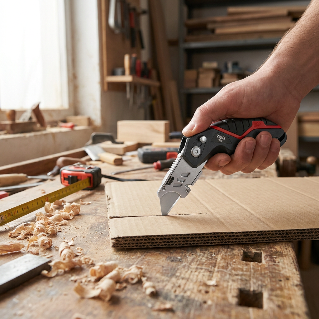 Folding Utility Knife with Replaceable Blade