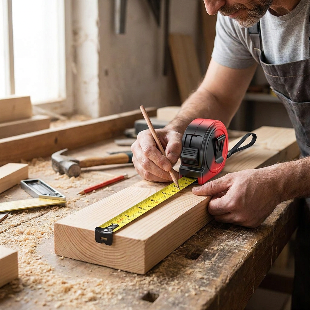 Self-Locking Steel Measuring Tape