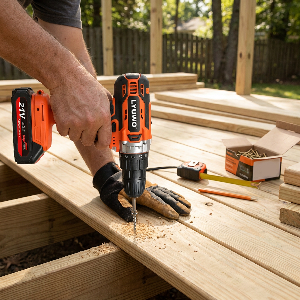 21V Cordless Electric Screwdriver Drill