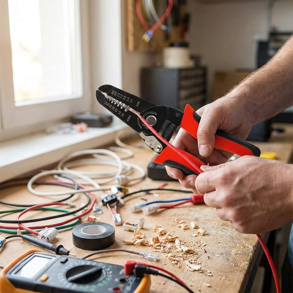 Wire Stripper & Crimper Tool