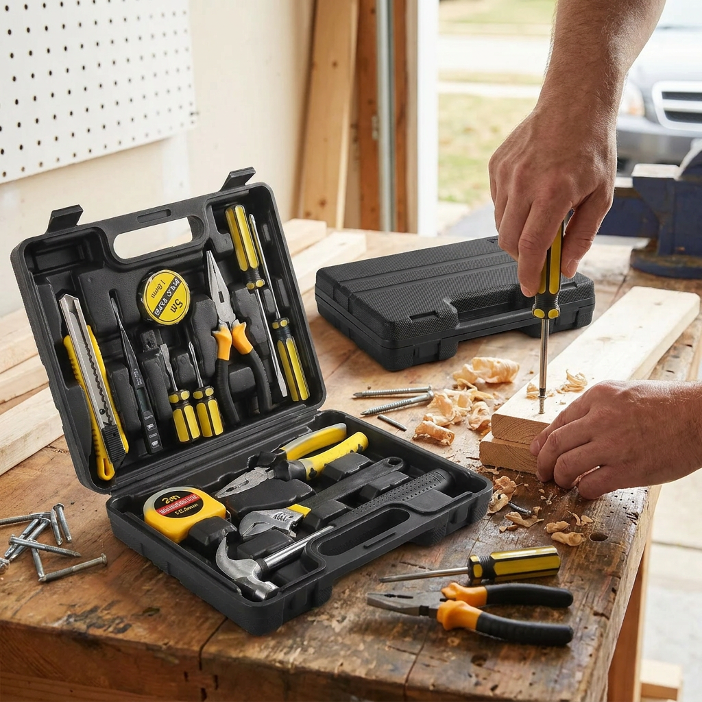 Household Tool Kit with Case