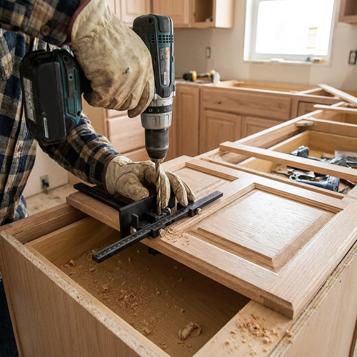 Cabinet Hardware Drill Jig