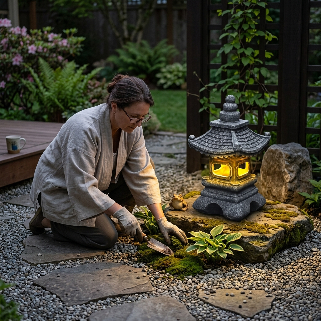 Solar Garden Sculpture Light