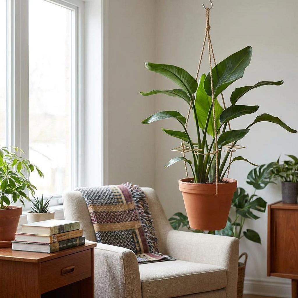 Hanging Plant Stand, Iron Hook Edition