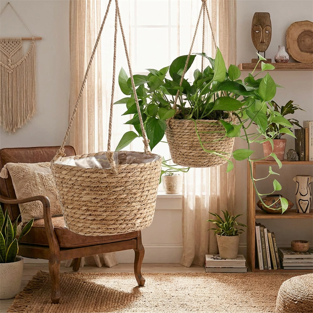 Macrame Hanging Planter, Boho Edition