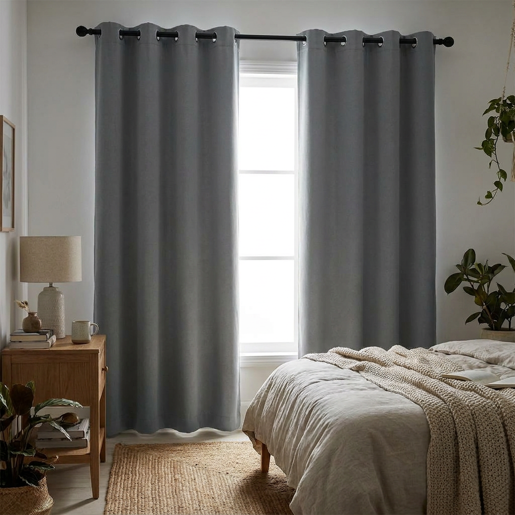 Modern Blackout Curtains, 2-Panel Set