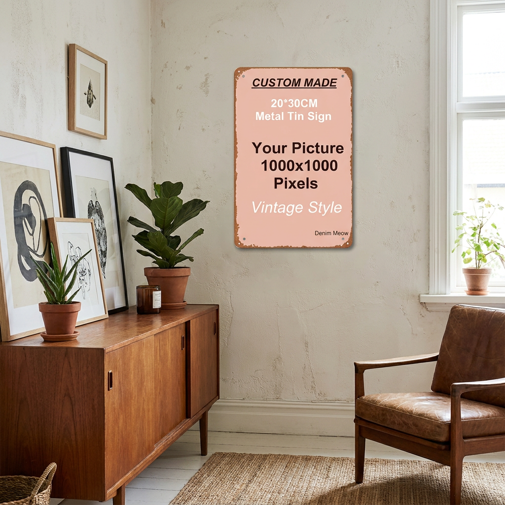 Retro Metal Tin Sign, Wall Art Edition