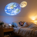Moon Earth Projection Lamp, Ceiling Edition