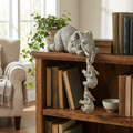Elephant Figurine Set, 3-Piece Resin Edition