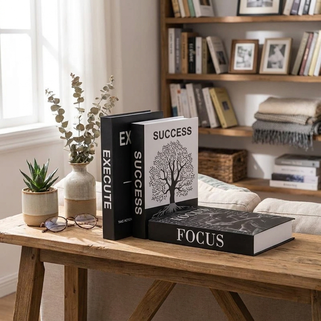 Decorative Book Set, 3 Pieces