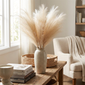Faux Pampas Grass, 10-Stem Boho Edition