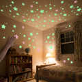 Glow-in-the-Dark Star Wall Stickers, 100-Piece Set