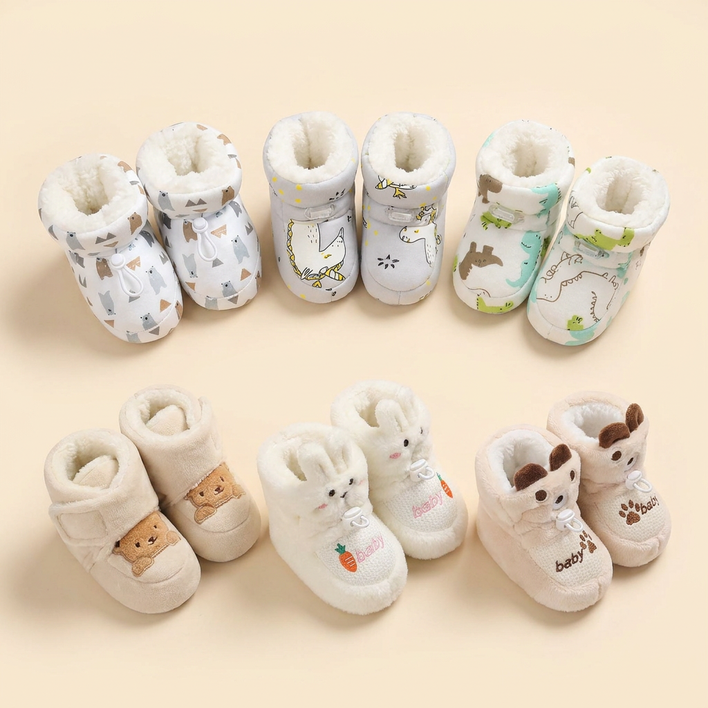 Winter Baby Boots, Soft Sole Anti-Slip Toddler Booties