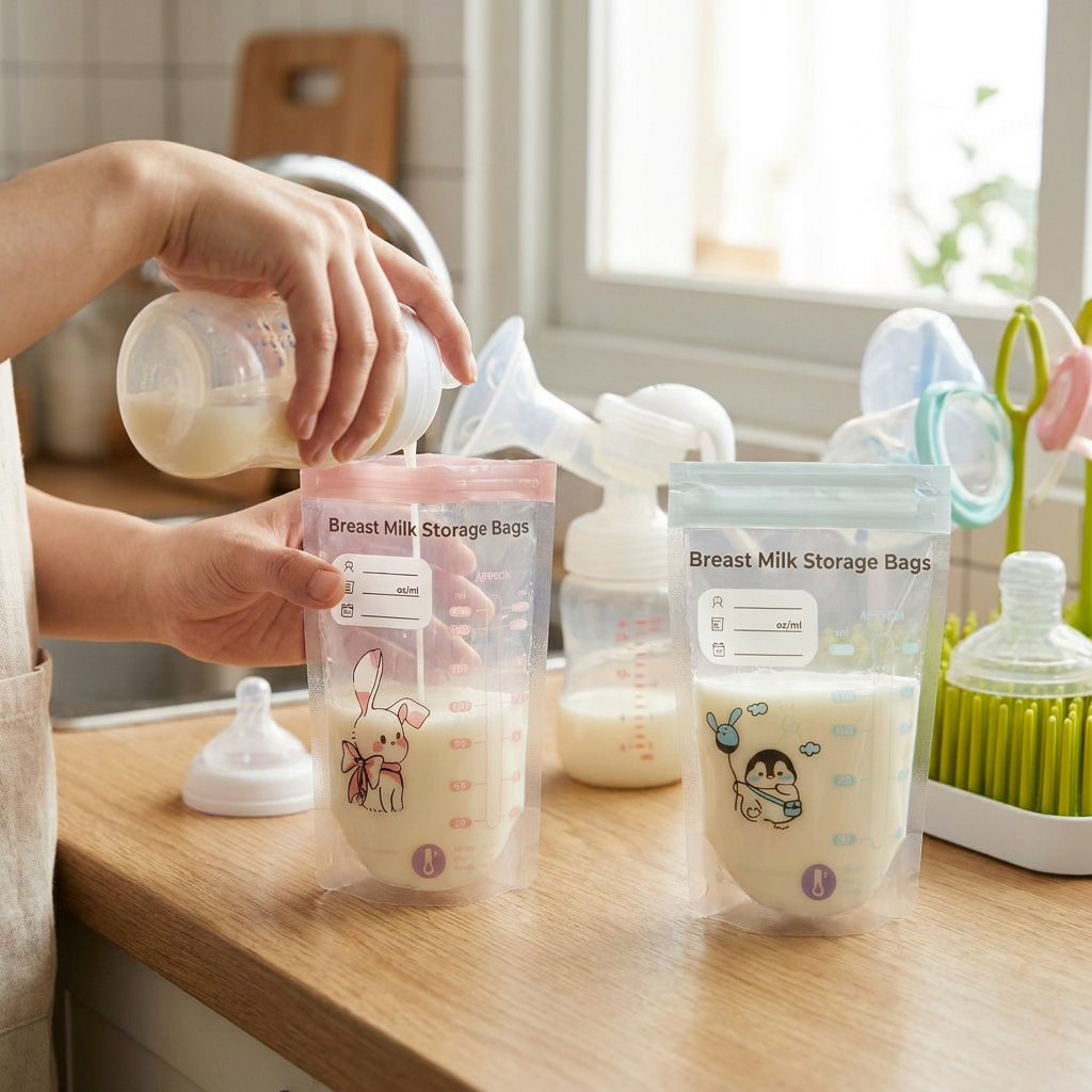 40 Pack Breast Milk Storage Bags 150ml