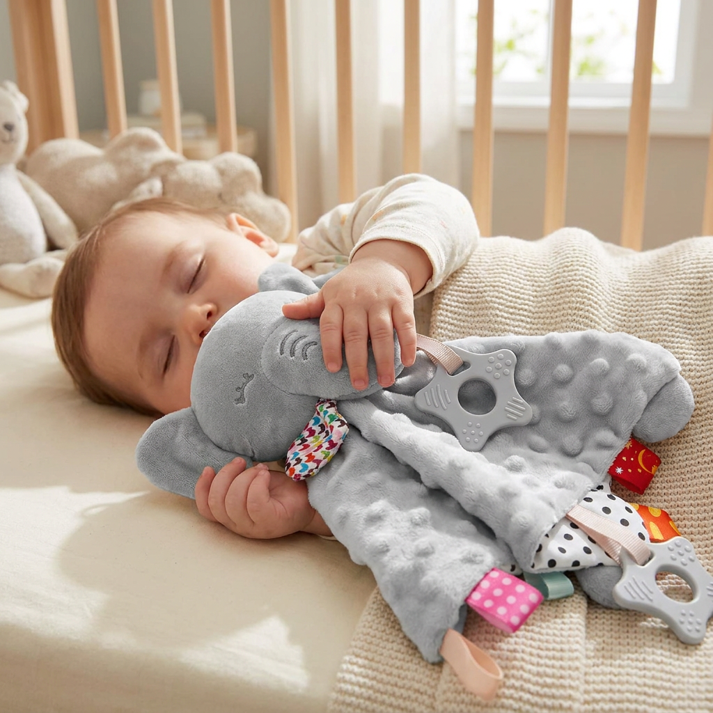 Elephant Baby Comforter Blanket Soothing Towel