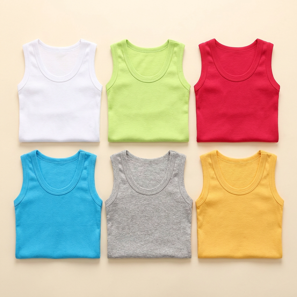 Kids Cotton Sleeveless Tank Top Vests