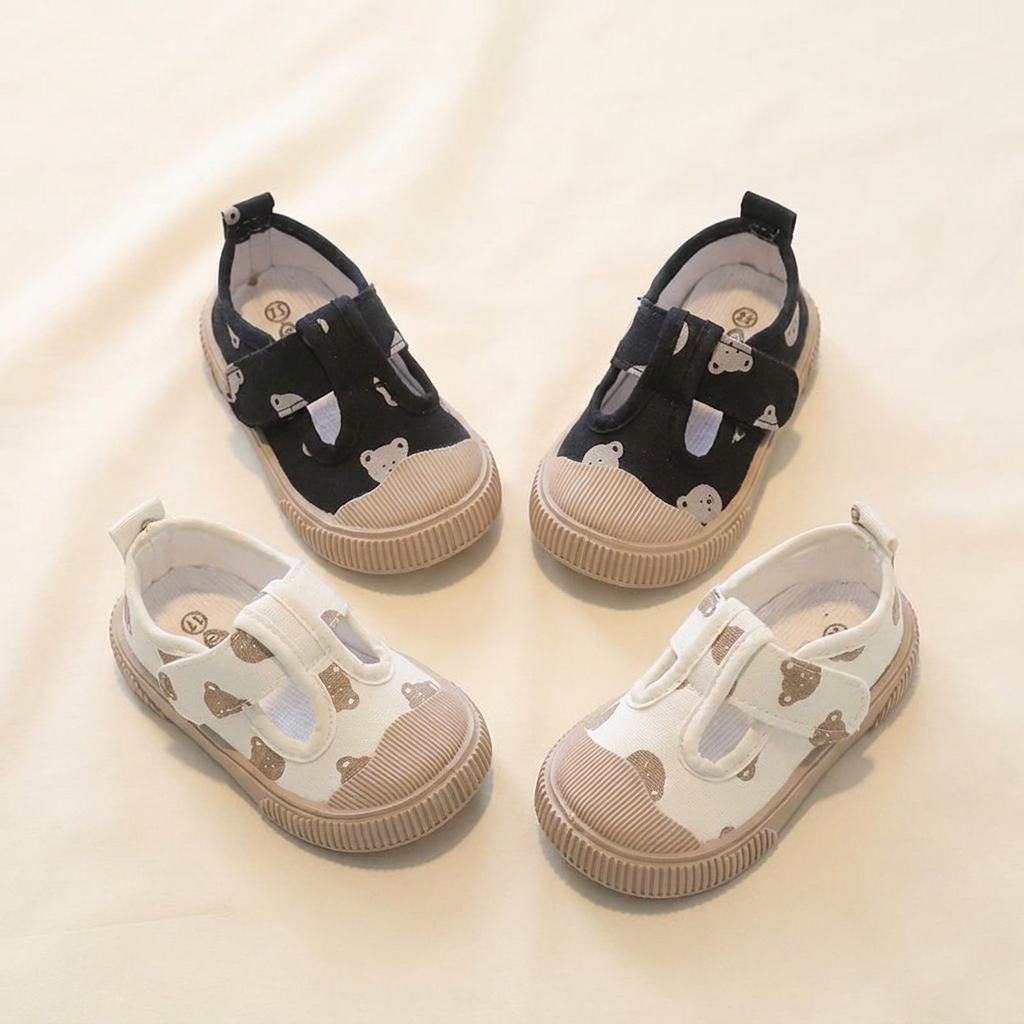 Kids Cartoon Soft Sole Canvas Shoes