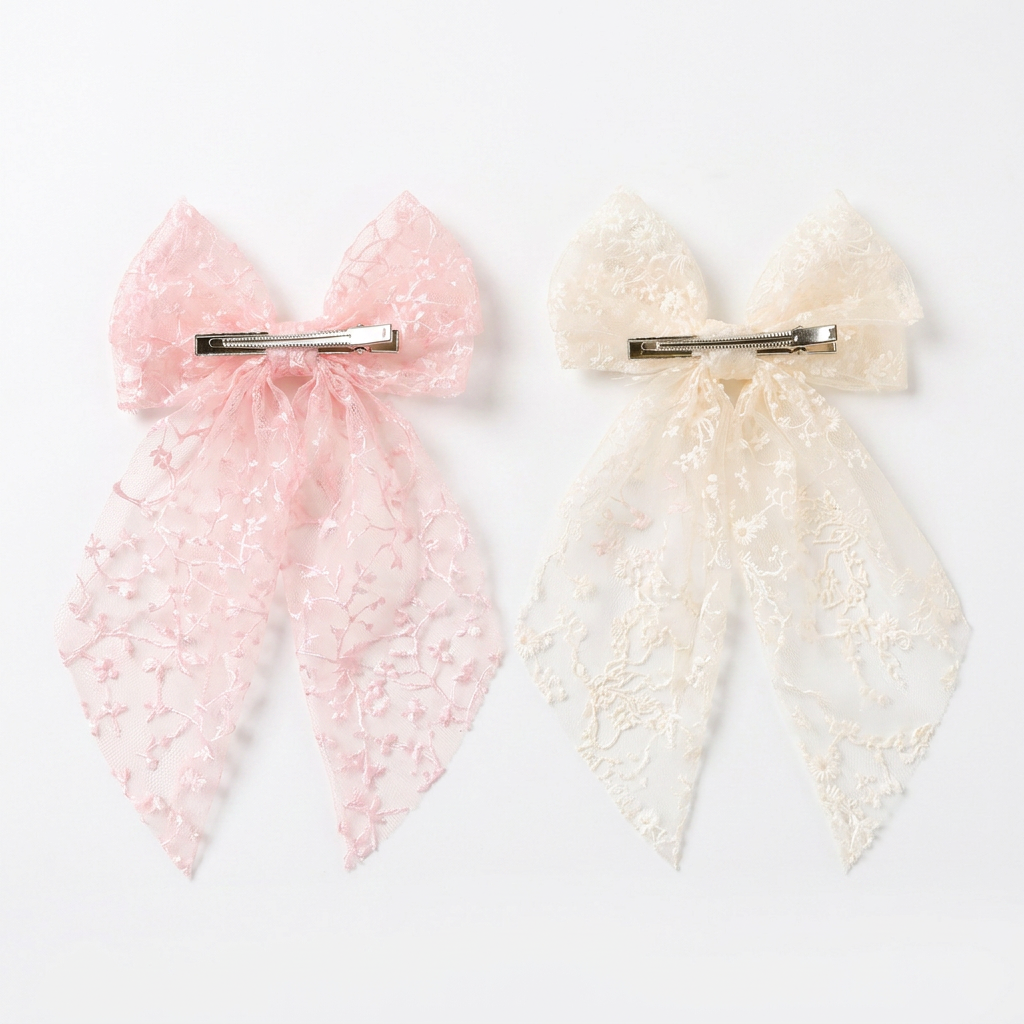 Lace Bow Princess Hair Clip
