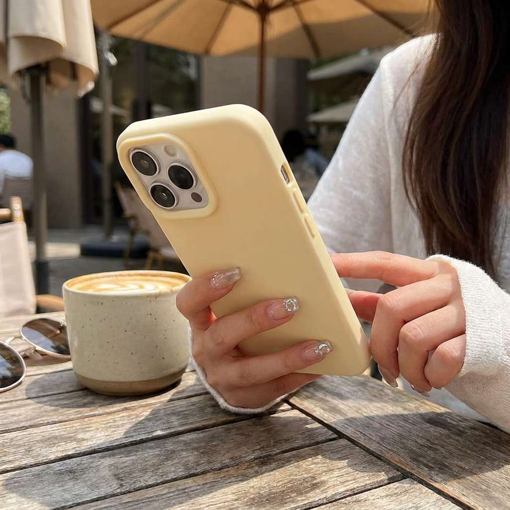 Candy Color Matte Silicone Phone Case for iPhone