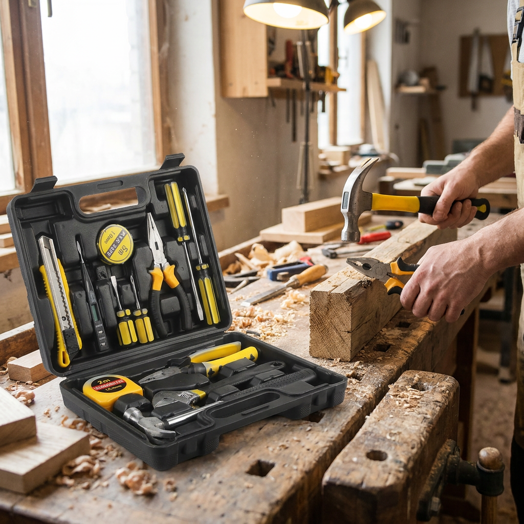 Household Tool Kit with Case