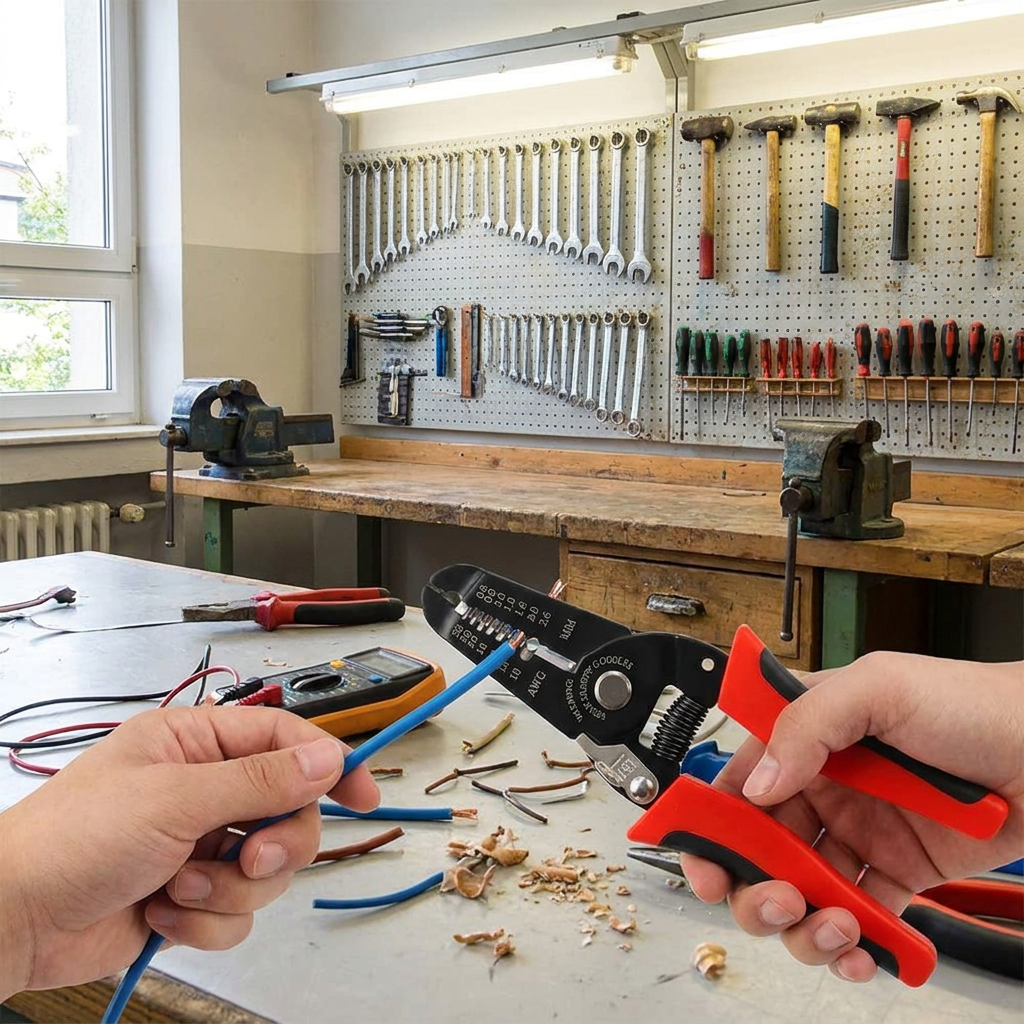 Wire Stripper & Crimper Tool